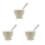 3Pcs White Garlic Press Kitchen Supplies Modern Pounder 2