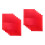 12Pcs Red Light Gel Sheets Steady Color Temperature for Photo Studio 6