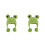 2Pcs Cute Green Woolen Mini Doll Beanies Tiny Knitted Craft Hats 10