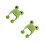 2Pcs Cute Green Woolen Mini Doll Beanies Tiny Knitted Craft Hats 8