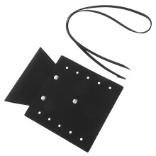 5Pcs Medieval Renaissance Sword Frogs Black PU Cosplay Sleeves