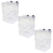 6Pcs Plastic Aquarium Hatchery Box Transparent Fish Nursery Tank