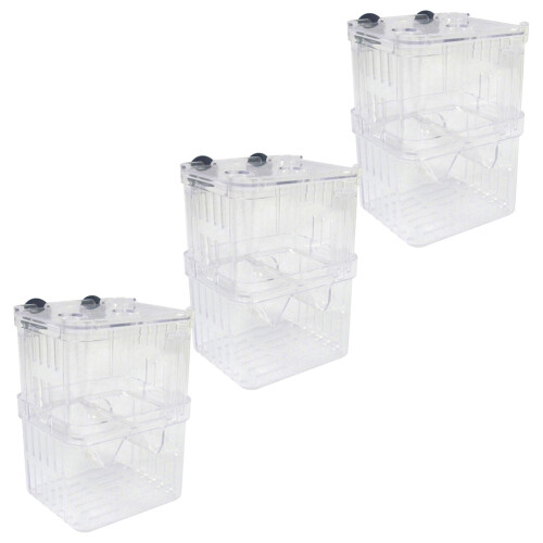 6Pcs Plastic Aquarium Hatchery Box Transparent Fish Nursery Tank 1
