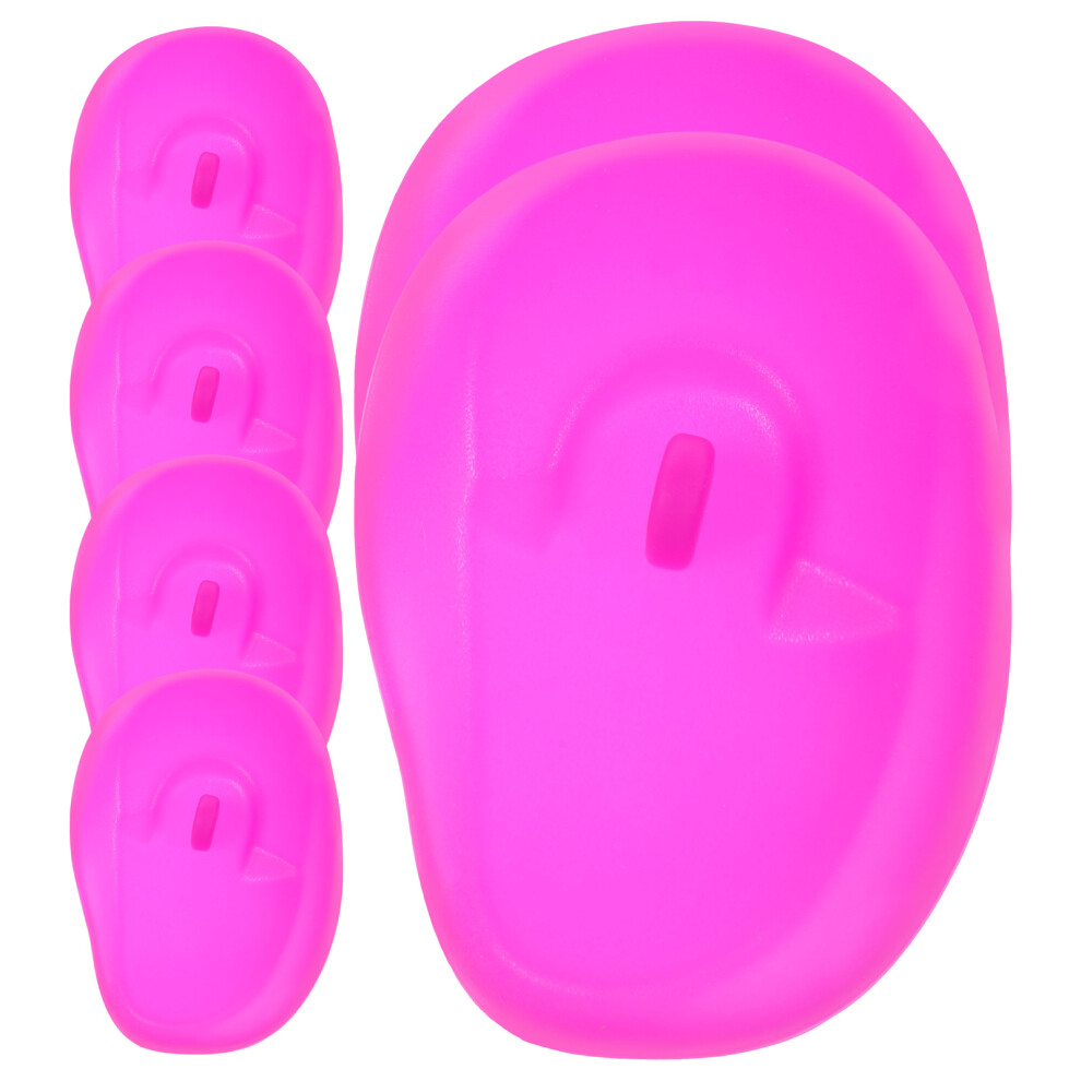 Happyyami 30Pcs Universal Silicone Hairdressing Ear Covers For Hair Dyeing Use