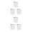 6Pcs Plastic Aquarium Hatchery Box Transparent Fish Nursery Tank 6