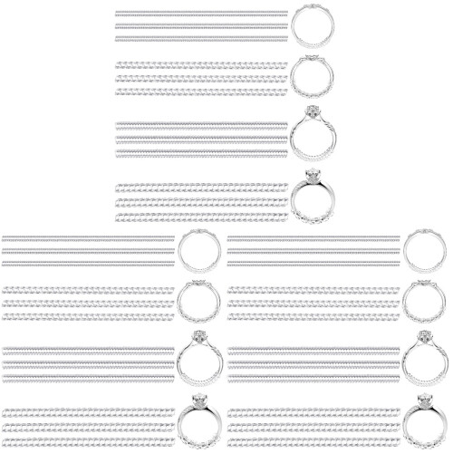 36Pcs Clear Ring Guards Silicone Adjustable Tighteners for Rings 1