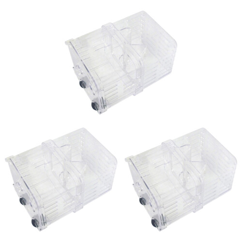6Pcs Plastic Aquarium Hatchery Box Transparent Fish Nursery Tank 2
