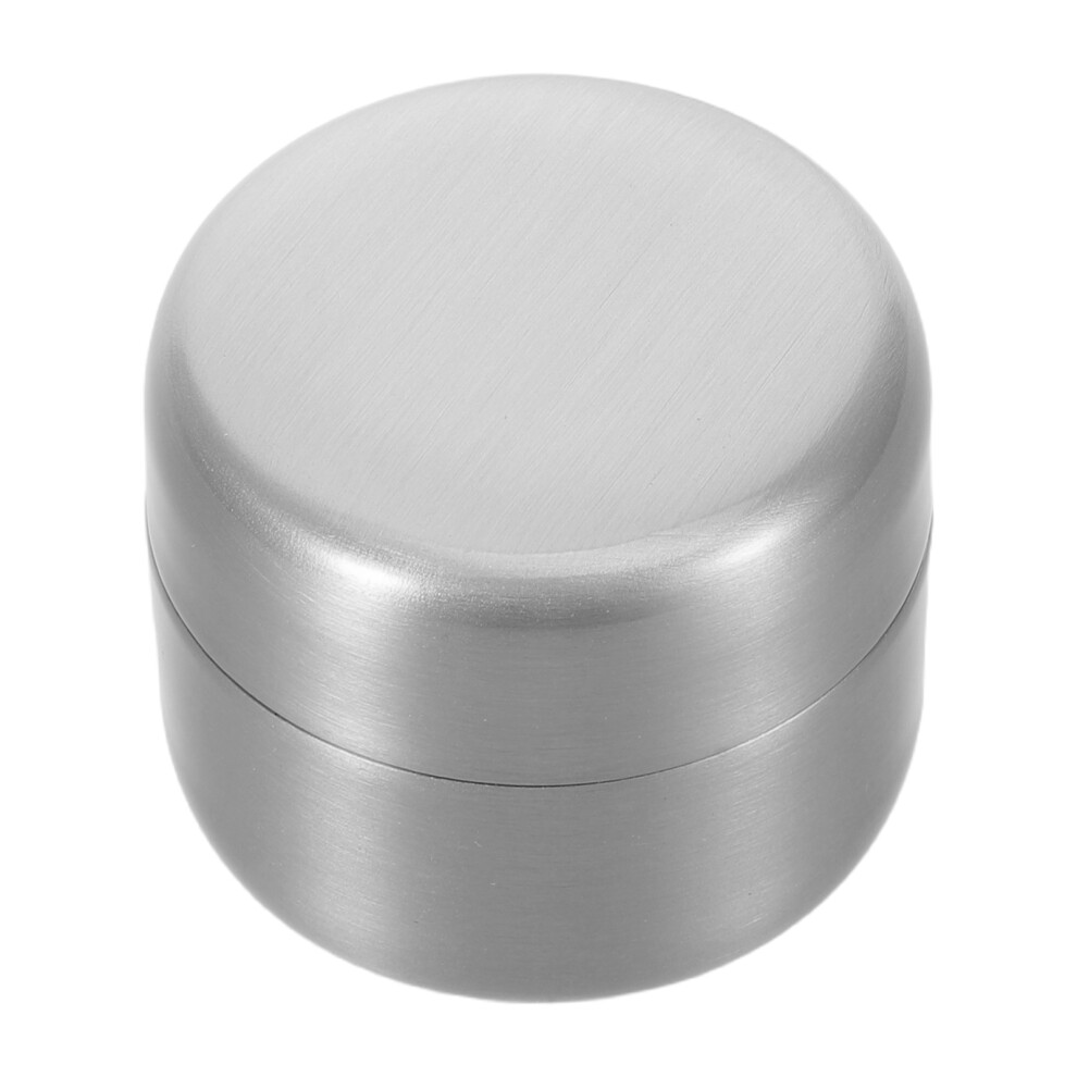 Ohphcall 3Pcs Silver Metal Pill Organizer Compact Waterproof Travel Storage Box