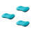 3Pcs Inflatable Outdoor Camping Pillow Sky-Blue Ergonomic Neck Support 8