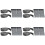 4Sets Black Flexible Landscape Edging for Garden Lawn and Path Borders 4