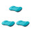 3Pcs Inflatable Outdoor Camping Pillow Sky-Blue Ergonomic Neck Support 10