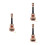 3Pcs Kids Ukulele Toy Light Brown Musical Instruments Educational Gift 2