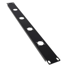 2Pcs Black Steel Hinged Rack Panel Audio Patch Panel Cord Organizer