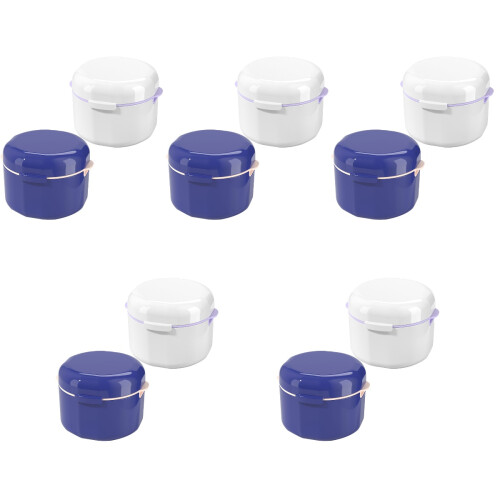10Pcs Plastic Orthodontic Retainer Cases Compact Travel Brace Holders 2