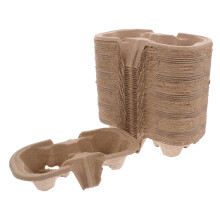 100Pcs Multi-Use Paper Pulp Cup Holder Tray for Coffee