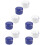 10Pcs Plastic Orthodontic Retainer Cases Compact Travel Brace Holders 6