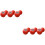 6Pcs Red Ceramic Chopstick Rest Creative Cutlery Holder Spoon for Home 8