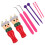 2Sets Wooden Hand Spool Knitter DIY Craft Tool for Yarn Thread Weaving 3