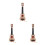 3Pcs Kids Ukulele Toy Light Brown Musical Instruments Educational Gift 5