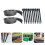 4Sets Black Flexible Landscape Edging for Garden Lawn and Path Borders 9