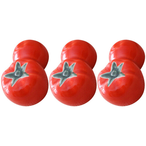 6Pcs Red Ceramic Chopstick Rest Creative Cutlery Holder Spoon for Home 2