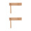 2Pcs Compact Wooden Handheld Percussion Instruments Beige Party Toys 8