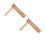 2Pcs Compact Wooden Handheld Percussion Instruments Beige Party Toys 7