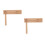 2Pcs Compact Wooden Handheld Percussion Instruments Beige Party Toys 10