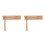 2Pcs Compact Wooden Handheld Percussion Instruments Beige Party Toys 9