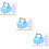 60Pcs Tiny Plastic Mini Shopping Baskets for Pretend Play and Storage 10