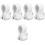 5Pcs Durable White Mic Holder Clips for School Use Microphone Stands 6