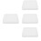 4Pcs Plastic Bunny Cage Toilet Litter Box Leakproof White 7