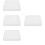 4Pcs Plastic Bunny Cage Toilet Litter Box Leakproof White 8