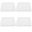 4Pcs Plastic Bunny Cage Toilet Litter Box Leakproof White 6