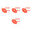 24Pcs Red Plastic Big Lips Mouth Props for Interactive Dress Up Fun 9