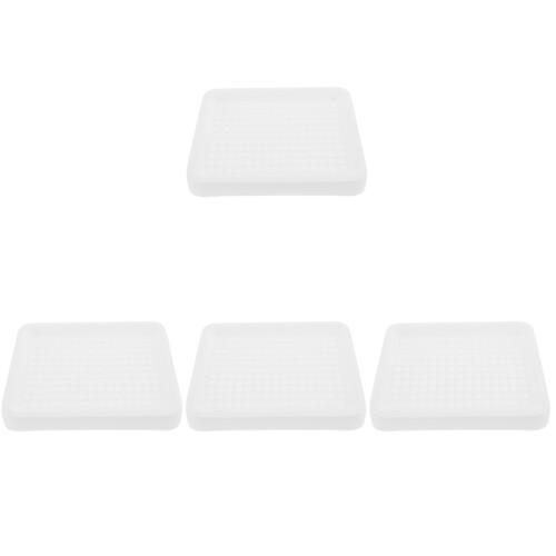 4Pcs Plastic Bunny Cage Toilet Litter Box Leakproof White 2