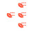 24Pcs Red Plastic Big Lips Mouth Props for Interactive Dress Up Fun 8