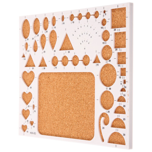 5Pcs Reusable Paper Quilling Template Board Multi-Color Cork Material 1