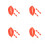 24Pcs Red Plastic Big Lips Mouth Props for Interactive Dress Up Fun 10