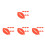24Pcs Red Plastic Big Lips Mouth Props for Interactive Dress Up Fun 4