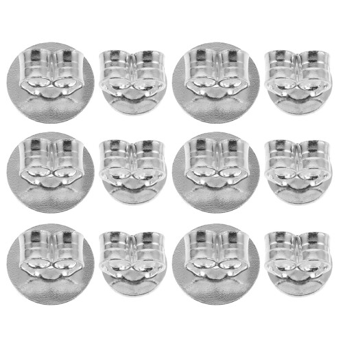 24Pairs Sterling Silver Secure Earring Backs Lightweight for Women 1