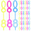 200Pcs Kids Bubble Wand Tool Plastic Bubble Maker Durable Fun Toy 1