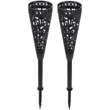 4Pcs Plastic Cemetery Flower Vases with Spikes for Headstone Display