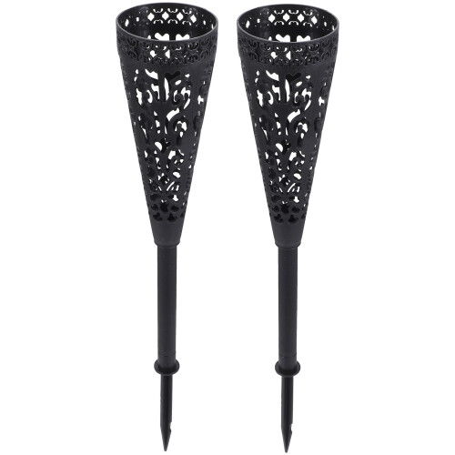 4Pcs Plastic Cemetery Flower Vases with Spikes for Headstone Display