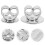24Pairs Sterling Silver Secure Earring Backs Lightweight for Women 10