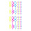 200Pcs Kids Bubble Wand Tool Plastic Bubble Maker Durable Fun Toy 5