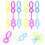 200Pcs Kids Bubble Wand Tool Plastic Bubble Maker Durable Fun Toy 8