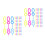 200Pcs Kids Bubble Wand Tool Plastic Bubble Maker Durable Fun Toy 3