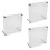 3Pcs Chic Transparent Acrylic Cd Stand Racks for Desktop and DIY 8