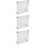 3Pcs Chic Transparent Acrylic Cd Stand Racks for Desktop and DIY 9